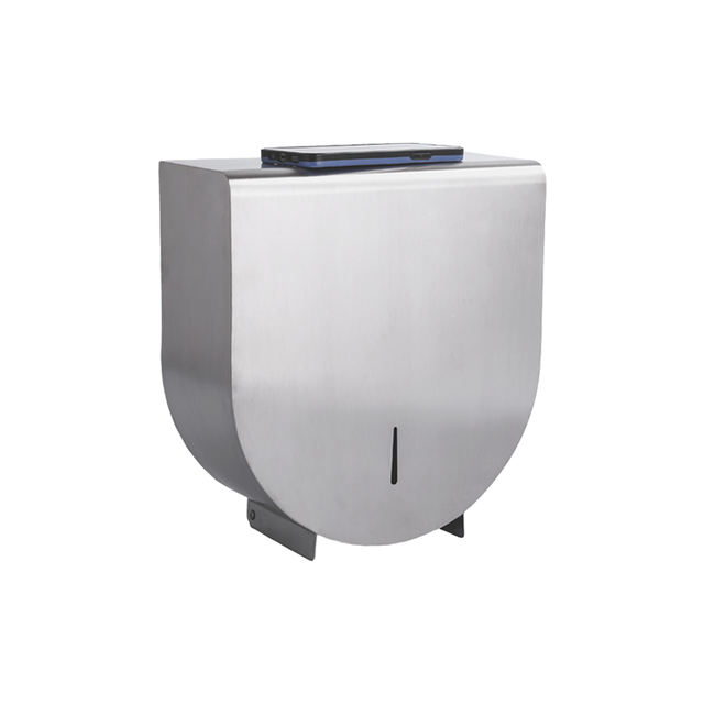 Public bathroom tissue box